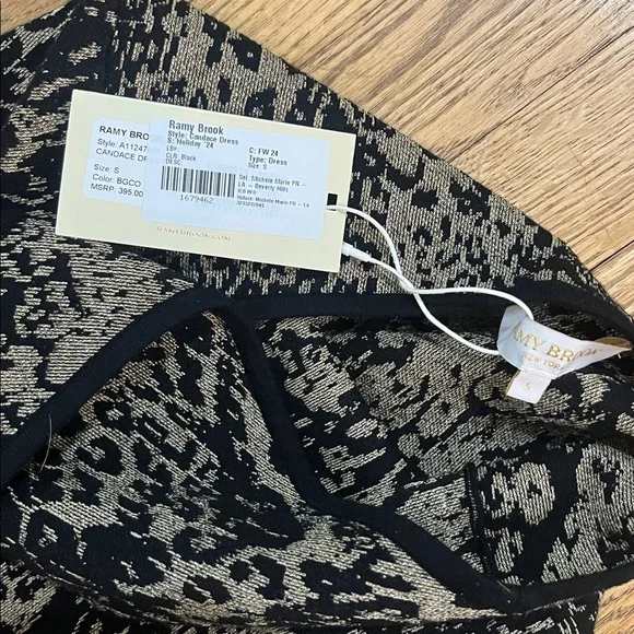 ❄️SNOW SALE❄️ ramy brook candance leopard halter dress - new with tags - Picture 5 of 6